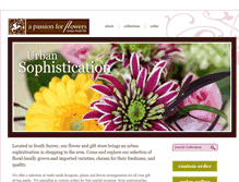 Tablet Screenshot of apassionforflowers.ca